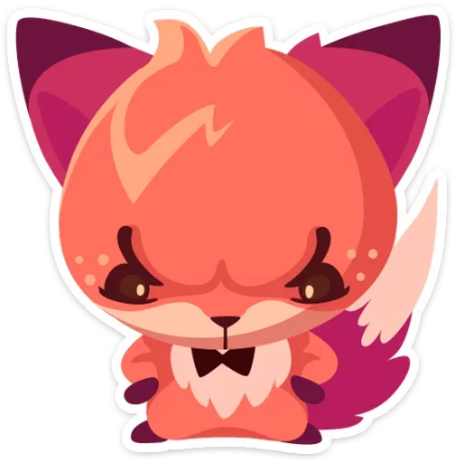 😠 Стикер «Фокси • Foxy» для Telegram