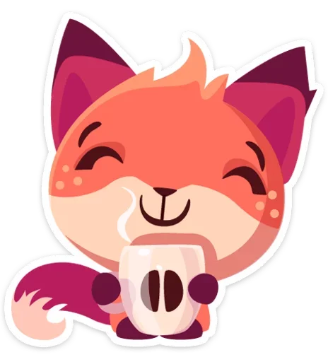 😊 Стикер «Фокси • Foxy» для Telegram