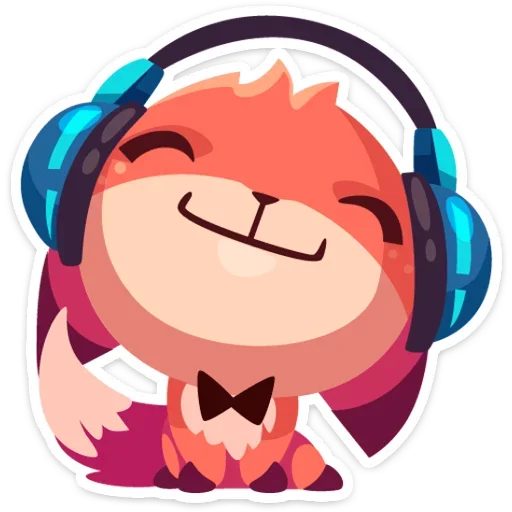 🎧 Стикер «Фокси • Foxy» для Telegram