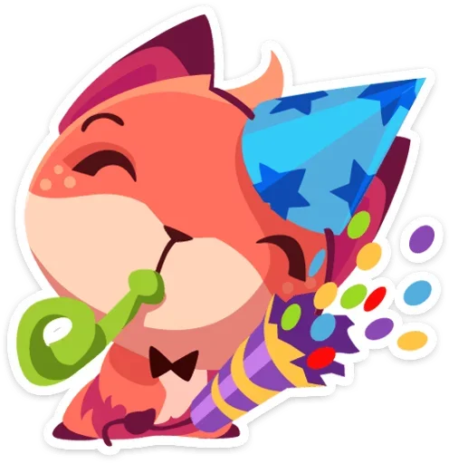 🎉 Стикер «Фокси • Foxy» для Telegram