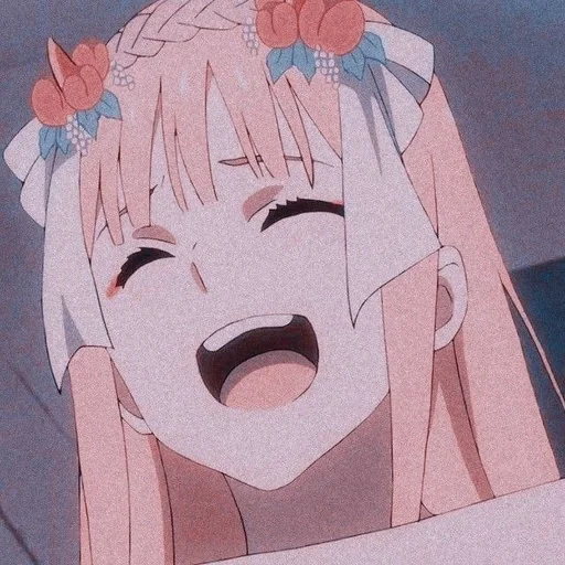 😆 Стикер «Darling in the Franxx» для Telegram