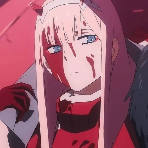😕 Стикер «Darling in the Franxx» для Telegram