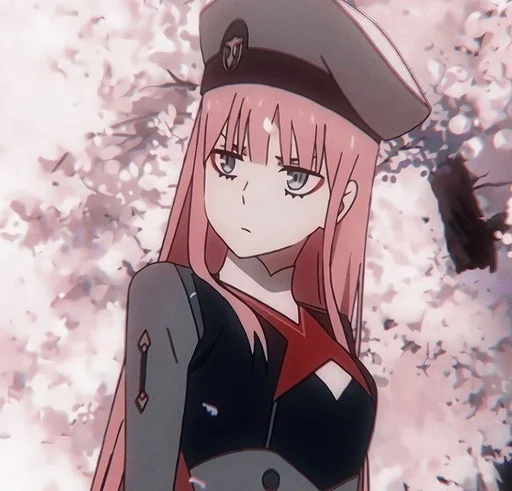 😕 Стикер «Darling in the Franxx» для Telegram