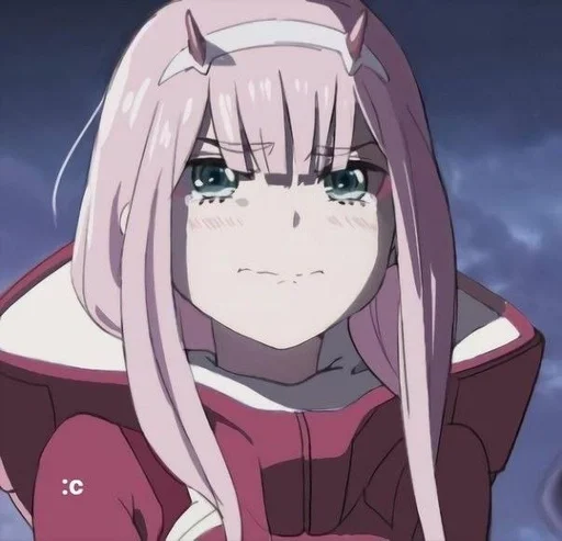 😭 Стикер «Darling in the Franxx» для Telegram