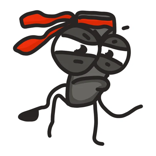 🥷 Стикер «Кузя» для Telegram