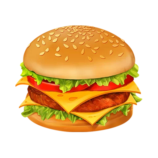 🍔 Стикер «? FOOD» для Telegram