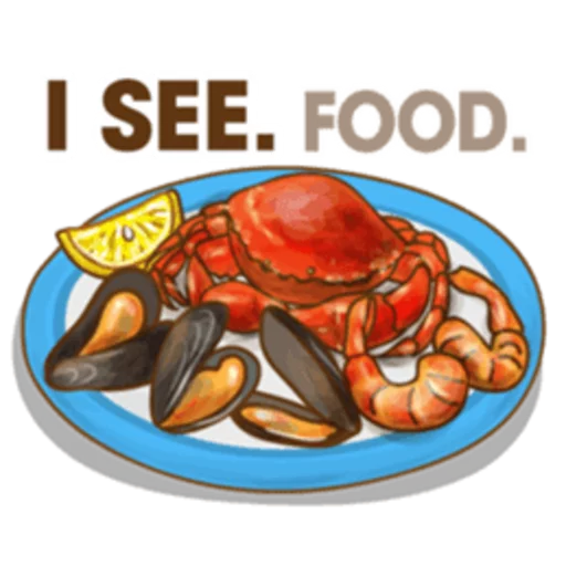 👀 Стикер «Food Jokes» для Telegram