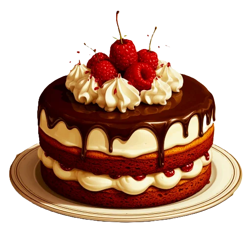 🎂 Стикер «Ретро еда» для Telegram