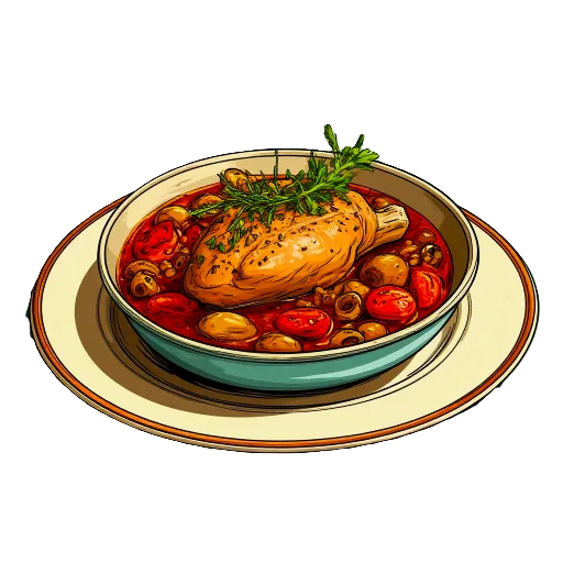 🍲 Стикер «Ретро еда» для Telegram