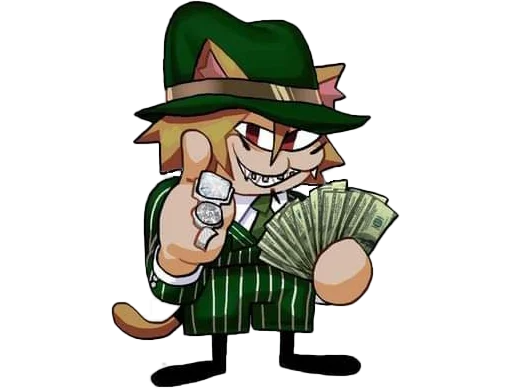 💰 Стикер «Кішка-дурішка» для Telegram