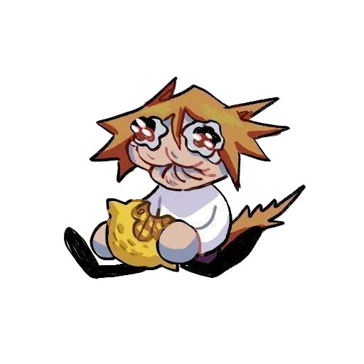 🍋 Стикер «Кішка-дурішка» для Telegram