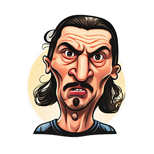😠 Стикер «Caricature» для Telegram