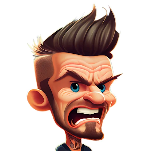 🤬 Стикер «Caricature» для Telegram