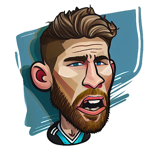 😠 Стикер «Caricature» для Telegram