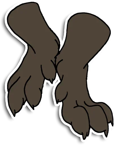 🤪 Стикер «Foot Fluffy» для Telegram