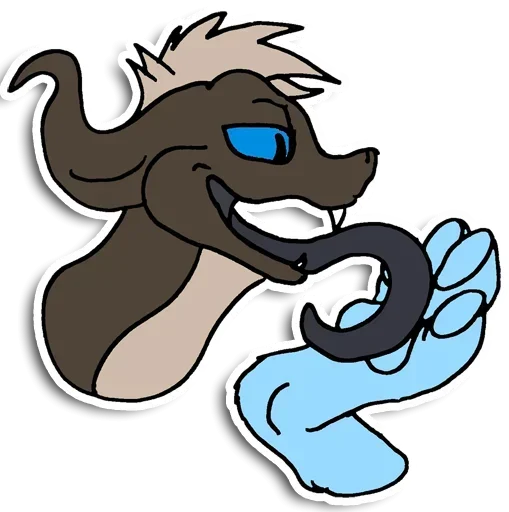 😚 Стикер «Foot Fluffy» для Telegram
