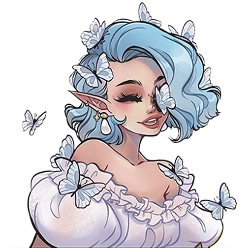 🩵 Стикер «Forest Fairy» для Telegram