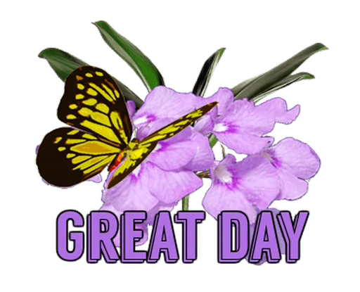 🦋 Стикер «Flowers» для Telegram