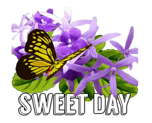 🦋 Стикер «Flowers» для Telegram