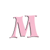 🤩 Эмодзи «Розовые буквы, большие и маленькие» для Telegram