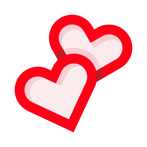 💞 Эмодзи «Красные буквы, любовные иконки» для Telegram