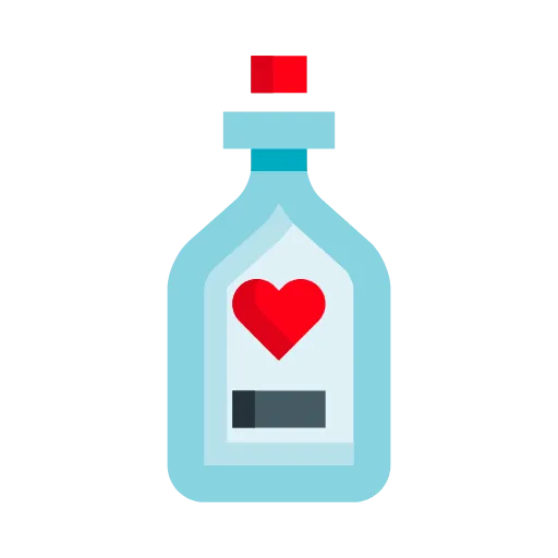 🍷 Эмодзи «Красные буквы, любовные иконки» для Telegram