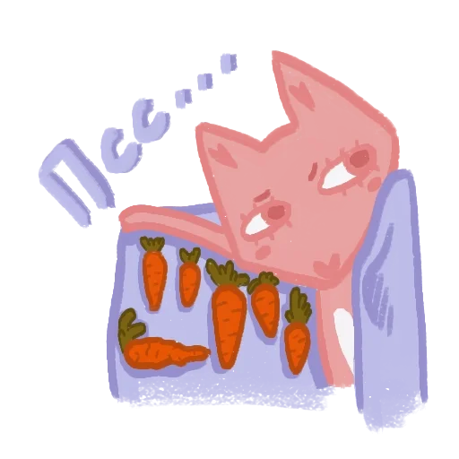 😑 Стикер «Fox and rabbit» для Telegram