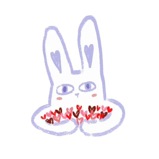 💕 Стикер «Fox and rabbit» для Telegram