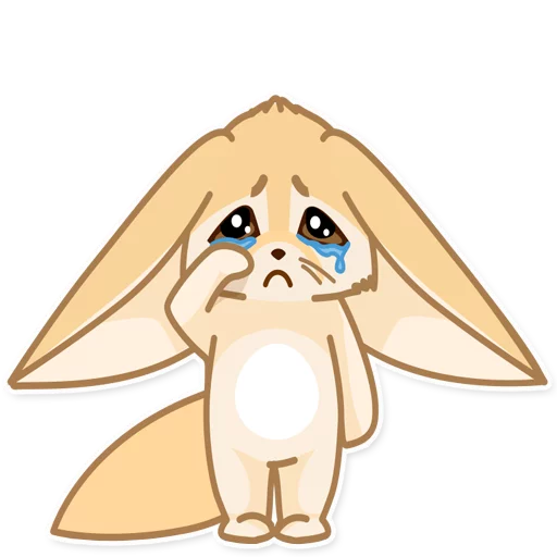 😭 Стикер «Лисёнок Аск» для Telegram