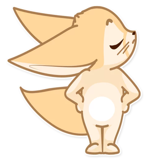 😕 Стикер «Лисёнок Аск» для Telegram