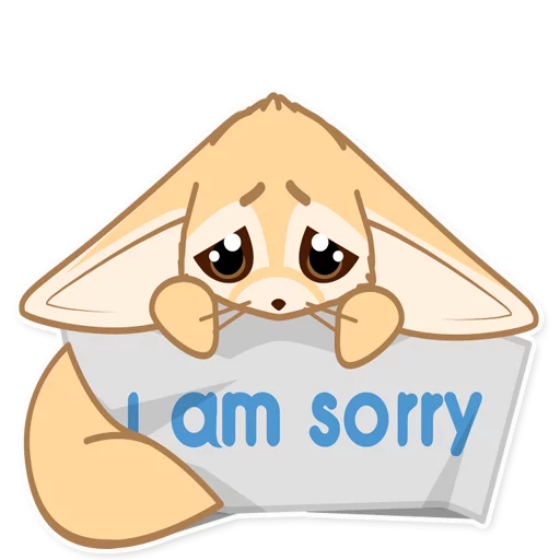 😥 Стикер «Лисёнок Аск» для Telegram
