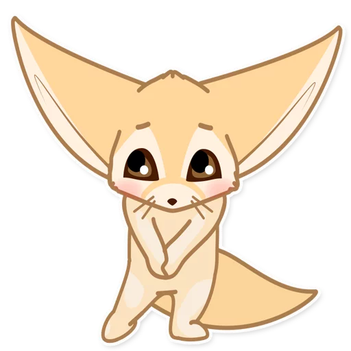 ☺ Стикер «Лисёнок Аск» для Telegram