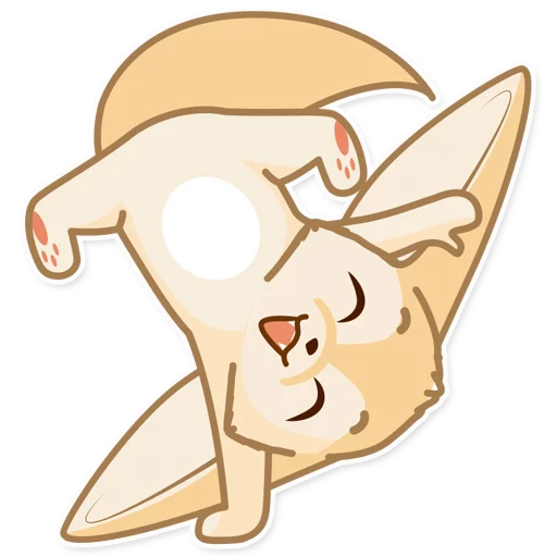 🙃 Стикер «Лисёнок Аск» для Telegram