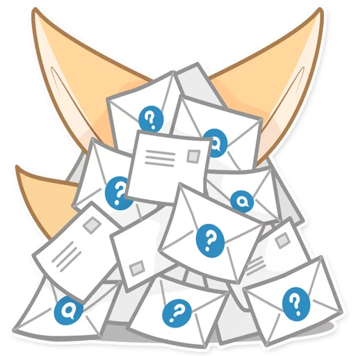 ✉️ Стикер «Лисёнок Аск» для Telegram