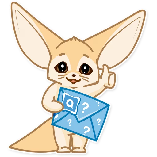 📩 Стикер «Лисёнок Аск» для Telegram