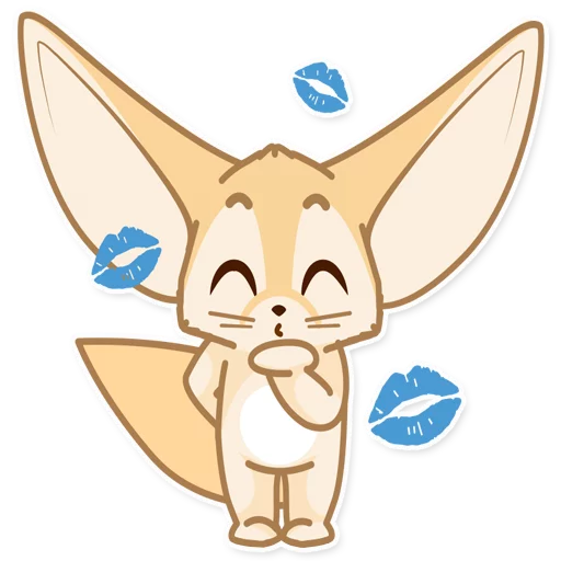 😚 Стикер «Лисёнок Аск» для Telegram