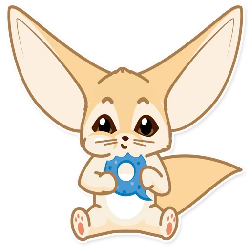 🍰 Стикер «Лисёнок Аск» для Telegram
