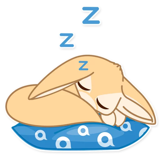 😴 Стикер «Лисёнок Аск» для Telegram