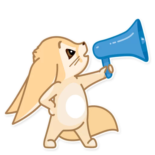 📢 Стикер «Лисёнок Аск» для Telegram