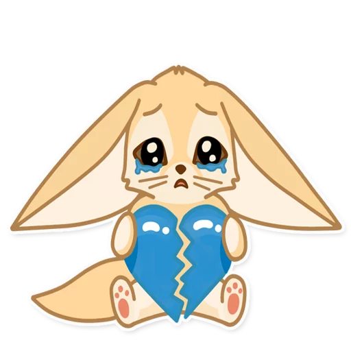 💔 Стикер «Лисёнок Аск» для Telegram