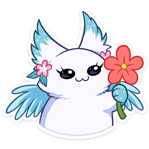 🌸 Стикер «Лисий тандем Мари и Минто» для Telegram