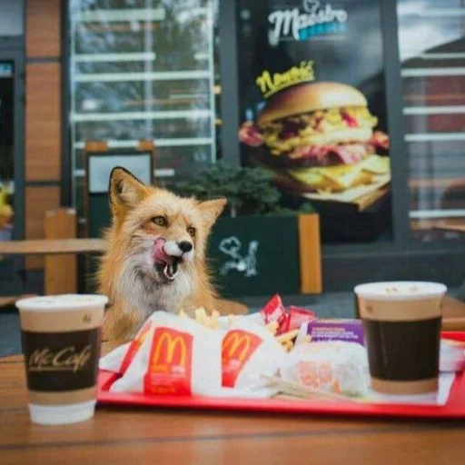 🍟 Стикер «Лисички» для Telegram