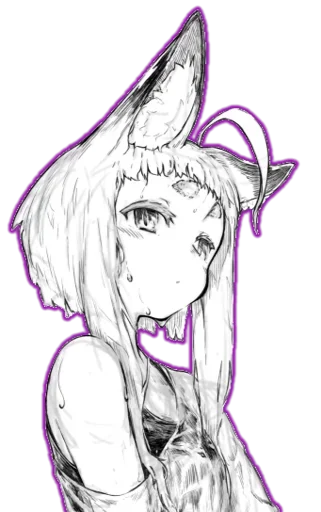 😳 Стикер «fox girl (jaco)» для Telegram