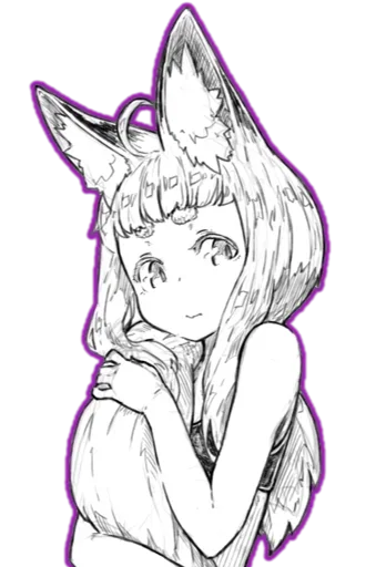 😊 Стикер «fox girl (jaco)» для Telegram