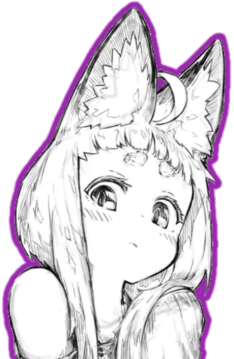 Стикерпак fox girl (jaco) для Telegram