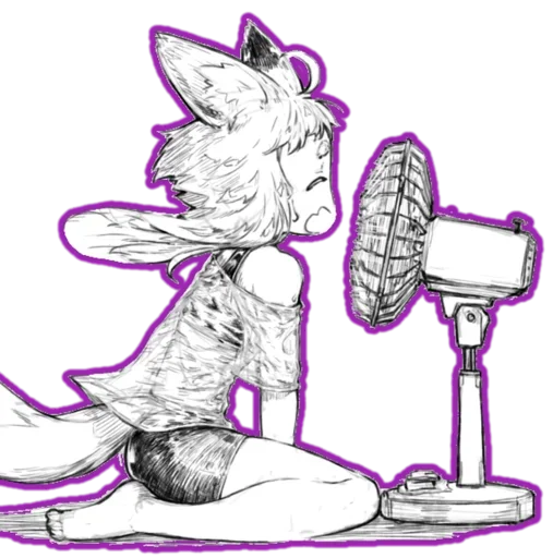 😳 Стикер «fox girl (jaco)» для Telegram