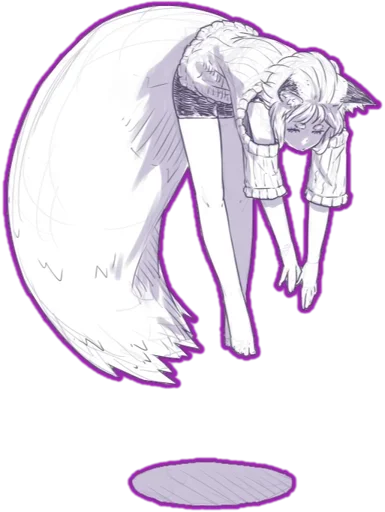 😂 Стикер «fox girl (jaco)» для Telegram
