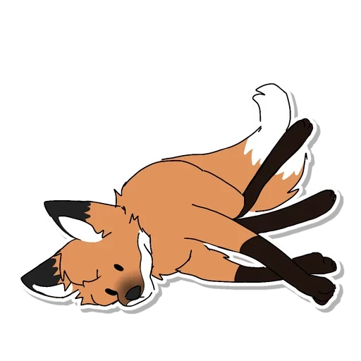 🍂 Стикер «Fox Stickers» для Telegram