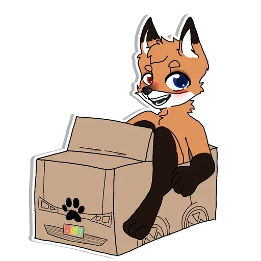 🚘 Стикер «Fox Stickers» для Telegram