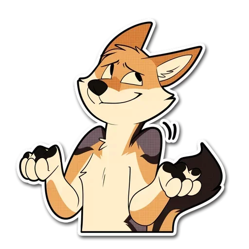 Стикерпак Fox and Hugs для Telegram